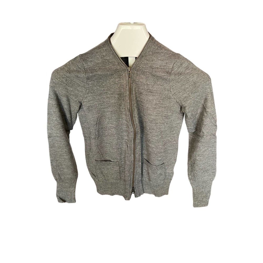 J.Crew Gray Size Medium Long Sleeve Cardigan Full Zip